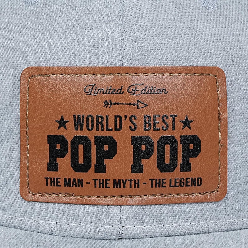 VIOZOFA Men's Hat Gifts - Men Cap Gifts for Christmas Father's Day Birthday Trucker Hat Leather Pattern Baseball Cap - Image 3